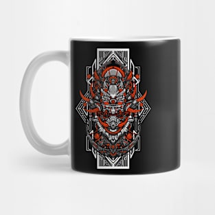 mecha skull head robot Mug